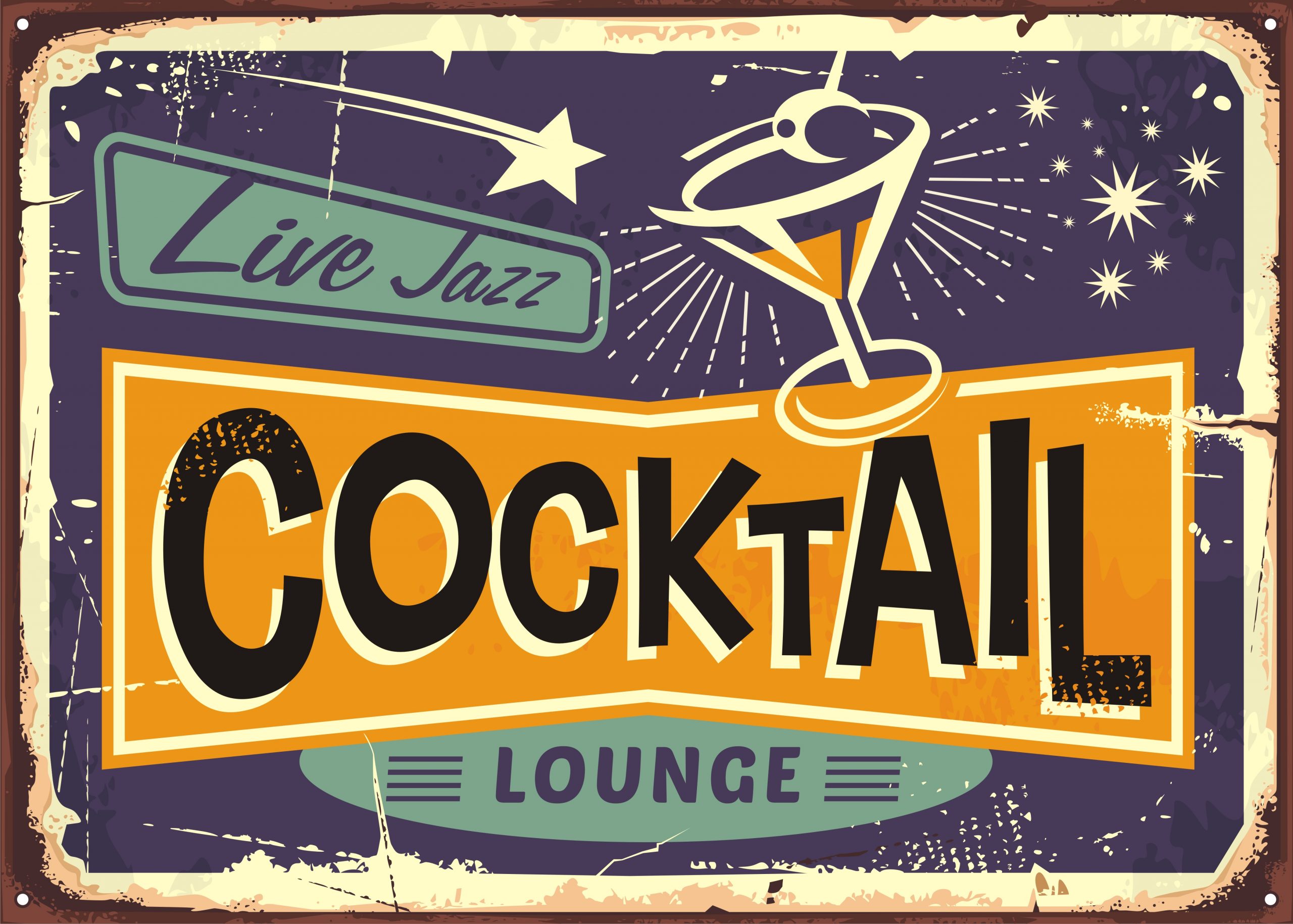 cocktail cocktail lounge sign